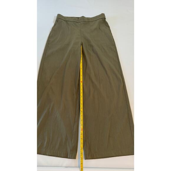 Max Studio Wide Leg Pull On Pants Womens XL Green Career Office Boho Chic - Picture 5 of 16